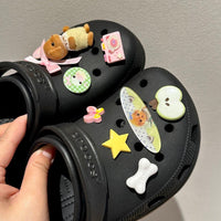 Thumbnail for Cute Sylvanian Bowknot Crocs Sandals Decoration Shoe Charms - ArtGalleryZen