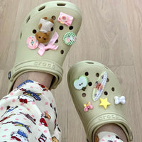 Thumbnail for Cute Sylvanian Bowknot Crocs Sandals Decoration Shoe Charms - ArtGalleryZen