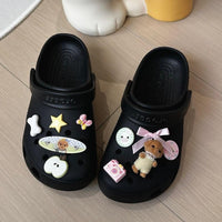 Thumbnail for Cute Sylvanian Bowknot Crocs Sandals Decoration Shoe Charms - ArtGalleryZen