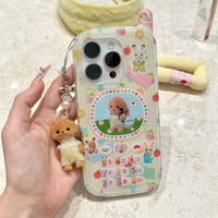 Thumbnail for Cute Sylvanian Families Phone Shaped iPhone Case With Charm - ArtGalleryZen