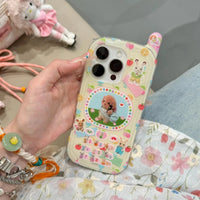 Thumbnail for Cute Sylvanian Families Phone Shaped iPhone Case With Charm - ArtGalleryZen