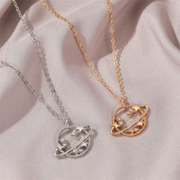 Thumbnail for CZ Inlaid Celestial Star Necklace - ArtGalleryZen