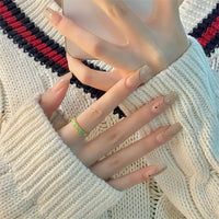 Thumbnail for CZ Inlaid Enamel English Floral Ring - ArtGalleryZen