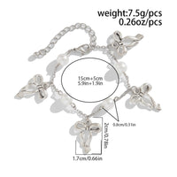 Thumbnail for Dainty Bowknot Tassel Pearl Chain Bracelet - ArtGalleryZen