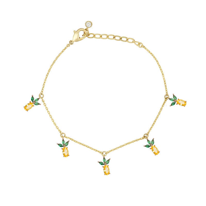 Dainty Colorful Crystal Fruits Bracelet - ArtGalleryZen