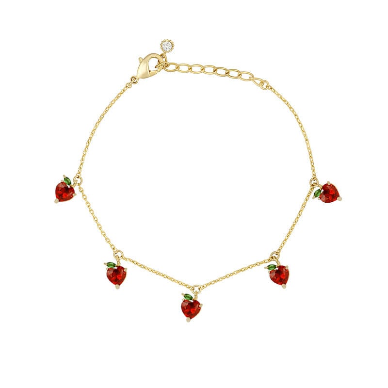 Dainty Colorful Crystal Fruits Bracelet - ArtGalleryZen