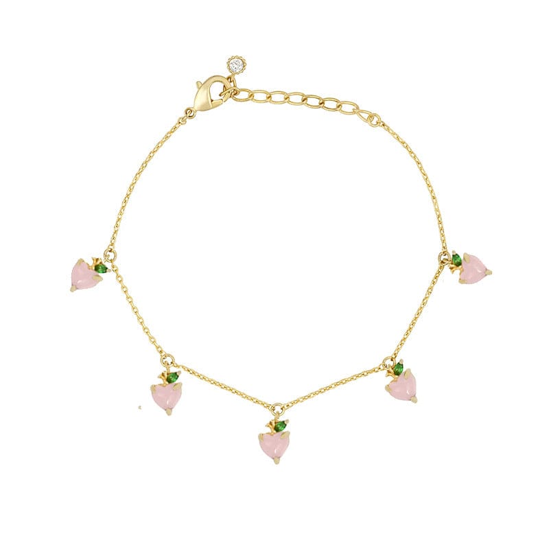 Dainty Colorful Crystal Fruits Bracelet - ArtGalleryZen