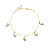 Thumbnail for Dainty Colorful Crystal Fruits Bracelet - ArtGalleryZen