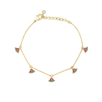 Thumbnail for Dainty Colorful Crystal Fruits Bracelet - ArtGalleryZen