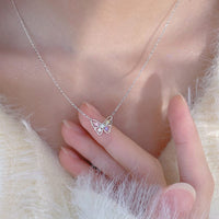 Thumbnail for Dainty Colorful CZ Inlaid Butterfly Necklace - ArtGalleryZen