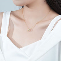Thumbnail for Dainty Crystal Celestial Planet Star Pendant Necklace - ArtGalleryZen