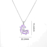 Thumbnail for Dainty Gold Silver Tone Bowknot Heart CZ Pendant Necklace - ArtGalleryZen