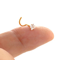 Thumbnail for Dainty Heart Star CZ Stainless Steel Nose Piercing Nose Stud - ArtGalleryZen