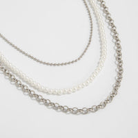 Thumbnail for Dainty Layering Cross Pendant Pearl Trouser Chain - ArtGalleryZen