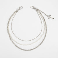 Thumbnail for Dainty Layering Cross Pendant Pearl Trouser Chain - ArtGalleryZen