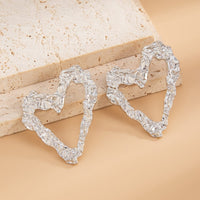 Thumbnail for Dainty Pleated Heart Stud Earrings - ArtGalleryZen