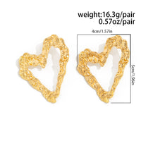 Thumbnail for Dainty Pleated Heart Stud Earrings - ArtGalleryZen