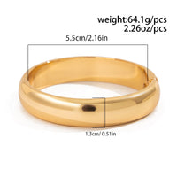 Thumbnail for Delicate Gold Silver Plated Glossy Bangle Bracelet - ArtGalleryZen