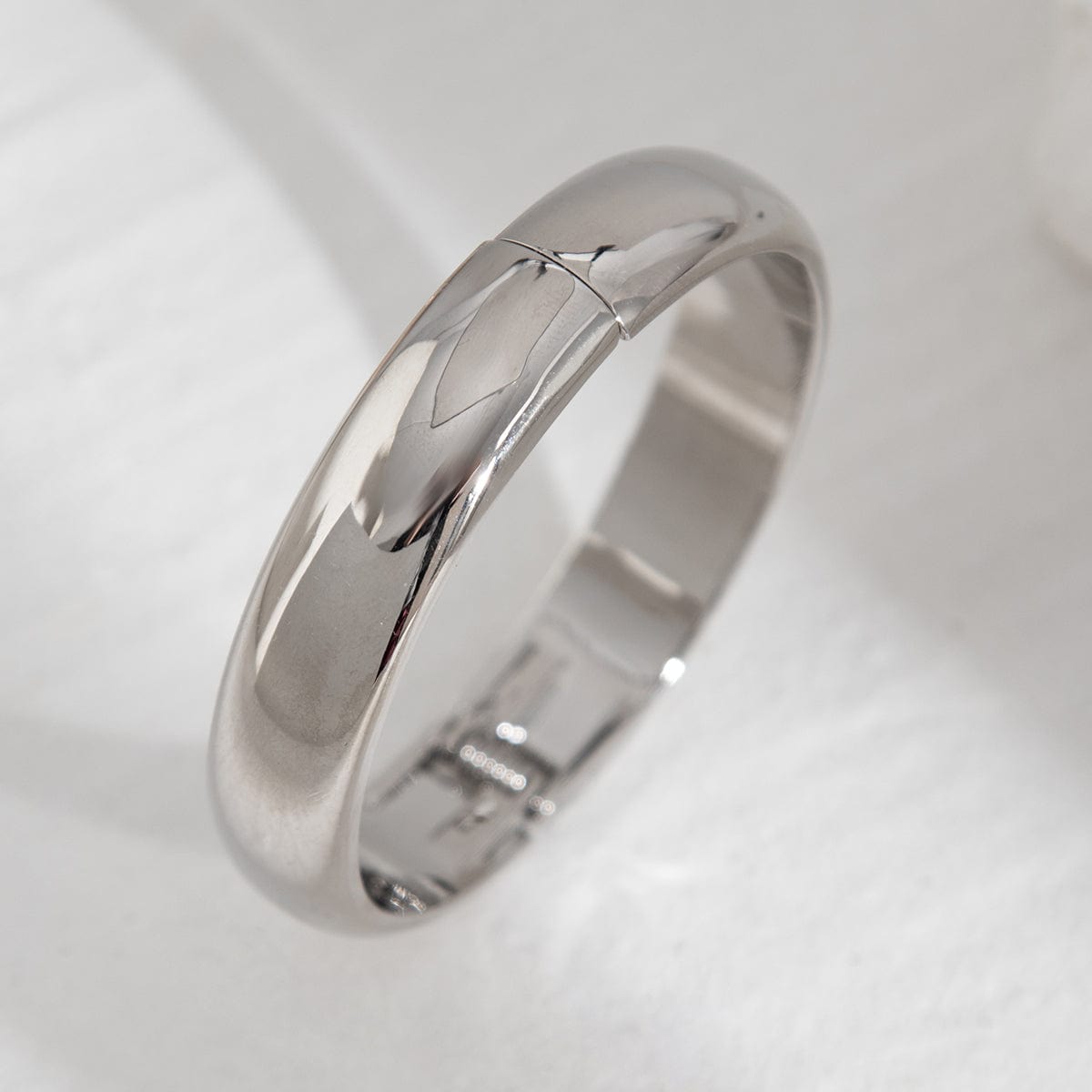 Delicate Gold Silver Plated Glossy Bangle Bracelet - ArtGalleryZen