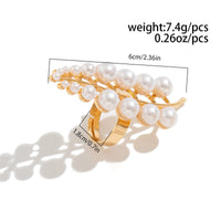 Thumbnail for Delicate Hollow Flower Starfish Grape Shaped Pearl Ring Set - ArtGalleryZen