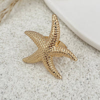 Thumbnail for Delicate Hollow Flower Starfish Grape Shaped Pearl Ring Set - ArtGalleryZen