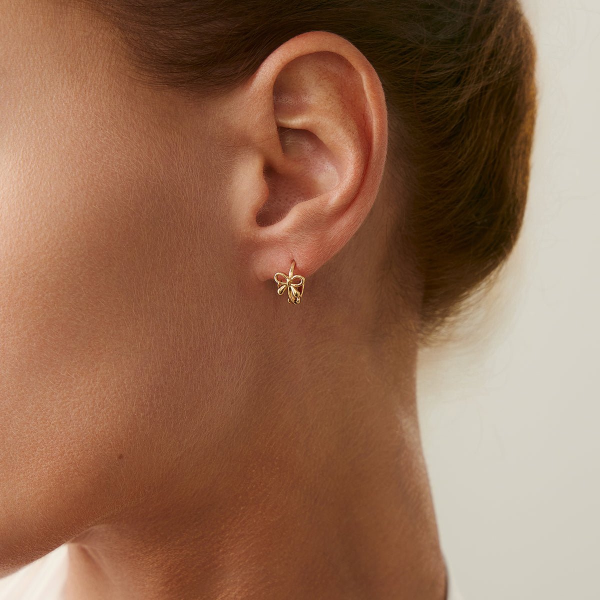 Elegant 3 Pairs Bowknot Huggie Hoop Earrings Set - ArtGalleryZen