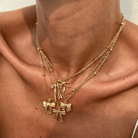 Thumbnail for Elegant 5pcs Bowknot Charm Saturn Chain Necklace Set - ArtGalleryZen