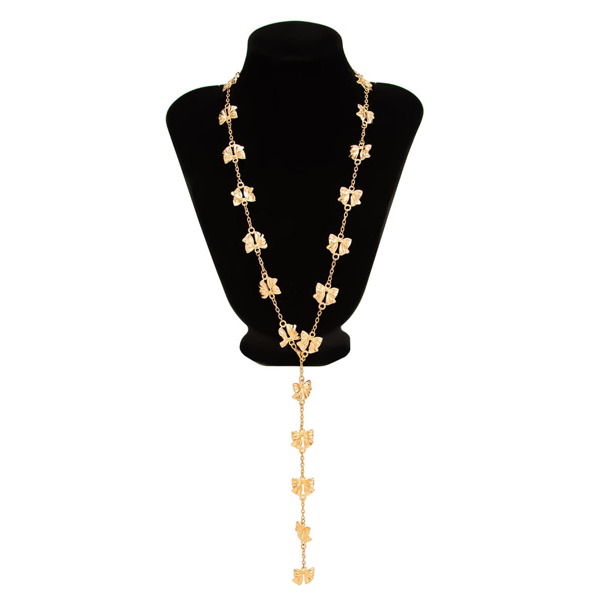Elegant Bowknot Y Necklace - ArtGalleryZen