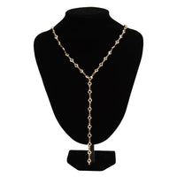 Thumbnail for Elegant Crystal Long Chain Y Necklace - ArtGalleryZen