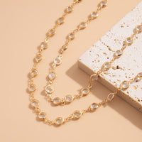 Thumbnail for Elegant Crystal Long Chain Y Necklace - ArtGalleryZen