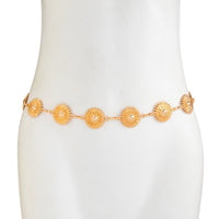 Thumbnail for Elegant Gold Silver Tone Daisy Waist Chain - ArtGalleryZen