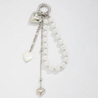 Thumbnail for Elegant Heart Shell Pendant Pearl Keychain - ArtGalleryZen