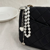 Thumbnail for Elegant Heart Shell Pendant Pearl Keychain - ArtGalleryZen