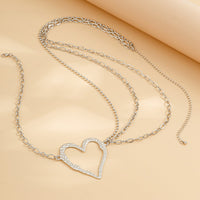 Thumbnail for Elegant Layered Hollow Heart Charm Waist Chain - ArtGalleryZen