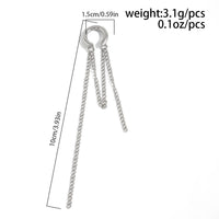 Thumbnail for Elegant Long Chain Tassel Ear Cuff Earring - ArtGalleryZen