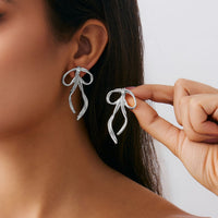 Thumbnail for Elegant Ribbon Bowknot Stud Earrings - ArtGalleryZen