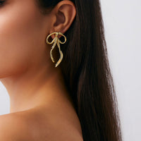 Thumbnail for Elegant Ribbon Bowknot Stud Earrings - ArtGalleryZen
