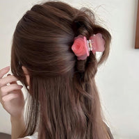 Thumbnail for Elegant Rose Flower Hair Claw - ArtGalleryZen