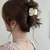 Thumbnail for Elegant Rose Flower Hair Claw - ArtGalleryZen