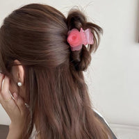 Thumbnail for Elegant Rose Flower Hair Claw - ArtGalleryZen