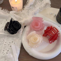 Thumbnail for Elegant Rose Flower Hair Claw - ArtGalleryZen