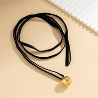 Thumbnail for Elegant Velet Orb Pendant Chocker Necklace - ArtGalleryZen