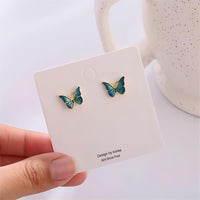 Thumbnail for Enamel Butterfly Earrings - ArtGalleryZen