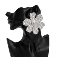 Thumbnail for Exaggerated Gold Silver Plated Flower Earrings - ArtGalleryZen
