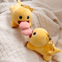 Thumbnail for Funny Magnetic Big Tongue Plush Dragon Keychain Doll - ArtGalleryZen