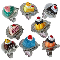Thumbnail for Funny Simulation Dessert Cake Pudding Adjustable Ring - ArtGalleryZen