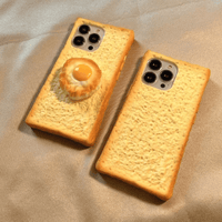 Thumbnail for Funny Toast Bread Silicone iPhone Case With Stand - ArtGalleryZen
