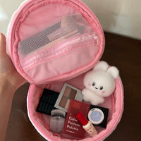 Thumbnail for Furry Strawberry Makeup Bag Portable Travel Large Capacity Storage Bag - ArtGalleryZen