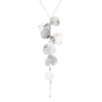 Thumbnail for Geometric Abstract Leaf Pendant Y Necklace - ArtGalleryZen