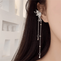 Thumbnail for Geometric Angel Wings Butterfly Dangle Earrings - ArtGalleryZen